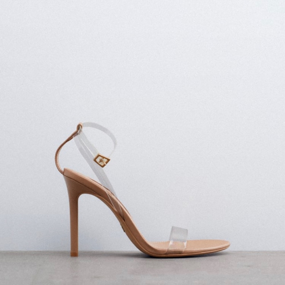 Clear heels from Zara